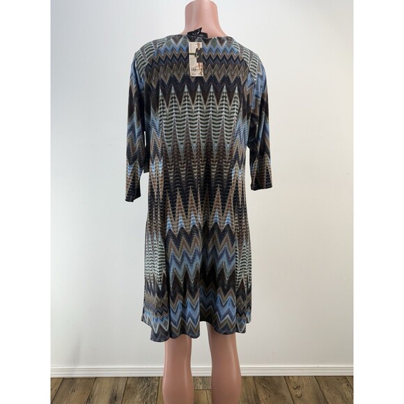 NWT Karen Kane Dress Womens 0X (XL) 3/4 Sleeve Pullover - Picture 10 of 15